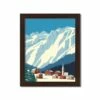 Promo 😉 Mountain Basetown Black Framed Print Under Plexiglass by Designs Direct ⭐