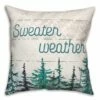Brand new 🔥 Sweater Weather Trees 18x18 Throw Pillow by Designs Direct 🎁