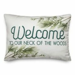 Brand new 👏 Welcome Neck of Woods 14x20 Throw Pillow by Designs Direct 😉