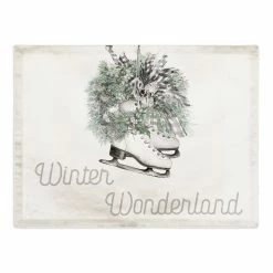 Cheap ๐ Wreath Winter Wonderland 18x14 Poly Twill Placemat by Designs Direct ๐