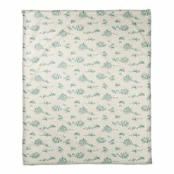 Cheap ✨ Snowy Town Teal 50x60 Coral Fleece Blanket by Designs Direct 😍