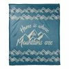 Best Pirce ❤️ Home Mountains 50x60 Coral Fleece Blanket by Designs Direct 🎁
