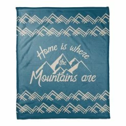 Best Pirce ❤️ Home Mountains 50x60 Coral Fleece Blanket by Designs Direct 🎁