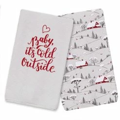 Brand new 🥰 Baby Its Cold Outside Tea Towels - Set of 2 by Designs Direct ⌛
