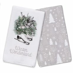 Discount ⭐ Winter Wonderland Tea Towels - Set of 2 by Designs Direct 🧨