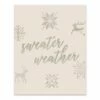 Wholesale ✔️ Sweater Weather Snow 8x10 Tabletop Canvas by Designs Direct 😉