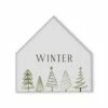 New 👍 Tree Doodle Winter 12x12 House Shaped Canvas by Designs Direct 🔔