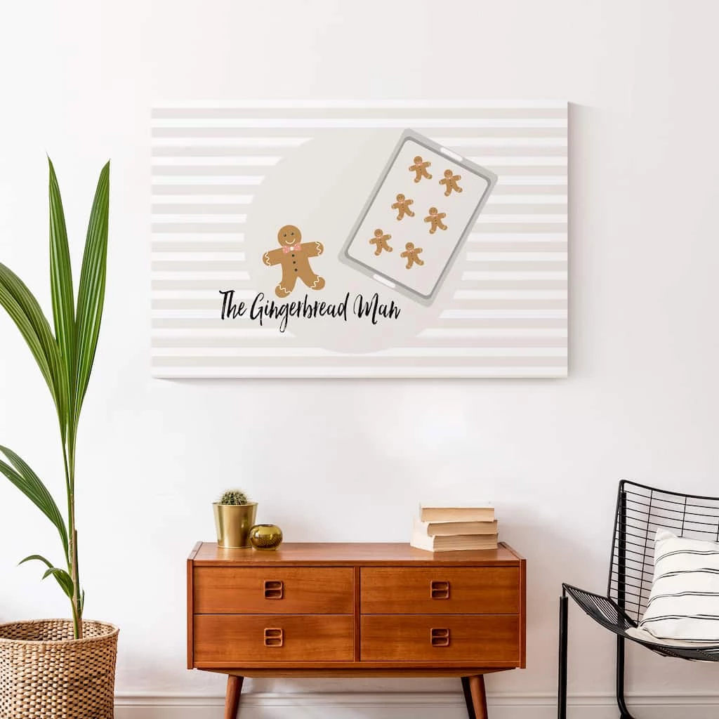 Top 10 π The Gingerbread Man 24x36 Canvas Wall Art by Designs Direct π - Image 4