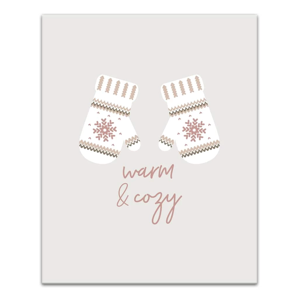 Promo π Warm And Cozy Mittens 16x20 Canvas Wall Art by Designs Direct βοΈ