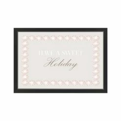 Wholesale 🎁 30" Sweet Holiday Peppermint Black Framed Print Wall Art by Designs Direct 😍