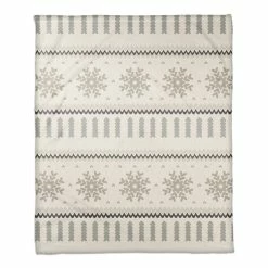 Top 10 👏 Knit Pattern Grey 50x60 Coral Fleece Blanket by Designs Direct ⭐