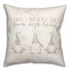 Wholesale โค๏ธ Gnome Holidays Neutral 18x18 Throw Pillow by Designs Direct ๐