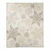 Best Sale ✔️ Snowflake Pattern 50x60 Coral Fleece Blanket by Designs Direct 🎉