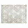 Budget 🌟 Neutral Snow Flakes 18x14 Poly Twill Placemat by Designs Direct 🥰