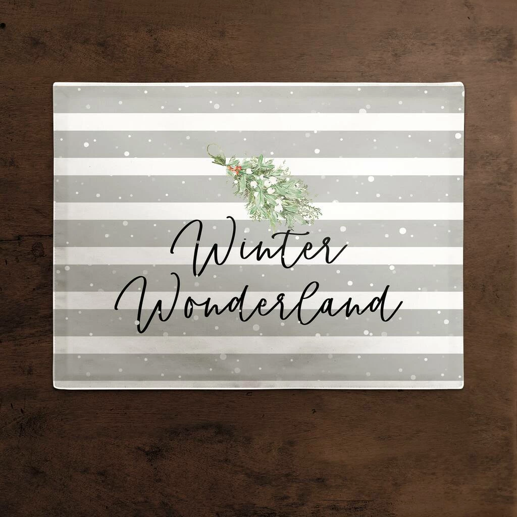 Best Sale ⌛ Winter Wonderland 18x14 Poly Twill Placemat by Designs Direct 🤩 - Image 2