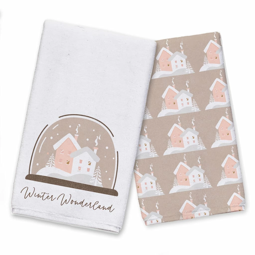 Top 10 ๐ Winter Wonderland Snow Globe Tea Towels - Set of 2 by Designs Direct ๐