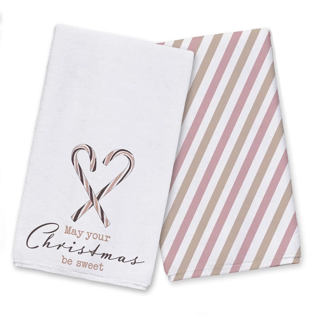 Best deal ๐ Designs Direct Sweet ๐ Christmas ๐ฌ Candy Cane Tea Towels Set ๐