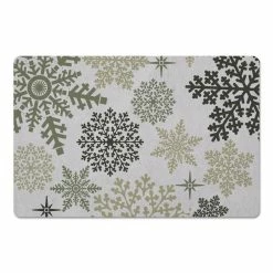 Deals 😀 Snowflake Pattern 27x18 Floor Mat by Designs Direct 🎁