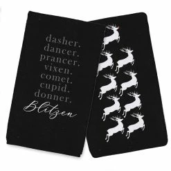 Budget ✨ Reindeer Names Tea Towels - Set of 2 by Designs Direct ✨
