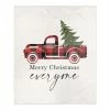 Flash Sale 🔔 Merry 🎄 Christmas Truck Sherpa Fleece Blanket by Designs Direct 🥰