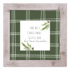 Buy 🔔 Designs Direct 16" x 16" Homemade Gifts Western White Framed Print 🛒