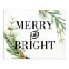 Best deal 👍 Merry And Bright 14x11 Canvas Wall Art by Designs Direct 🛒
