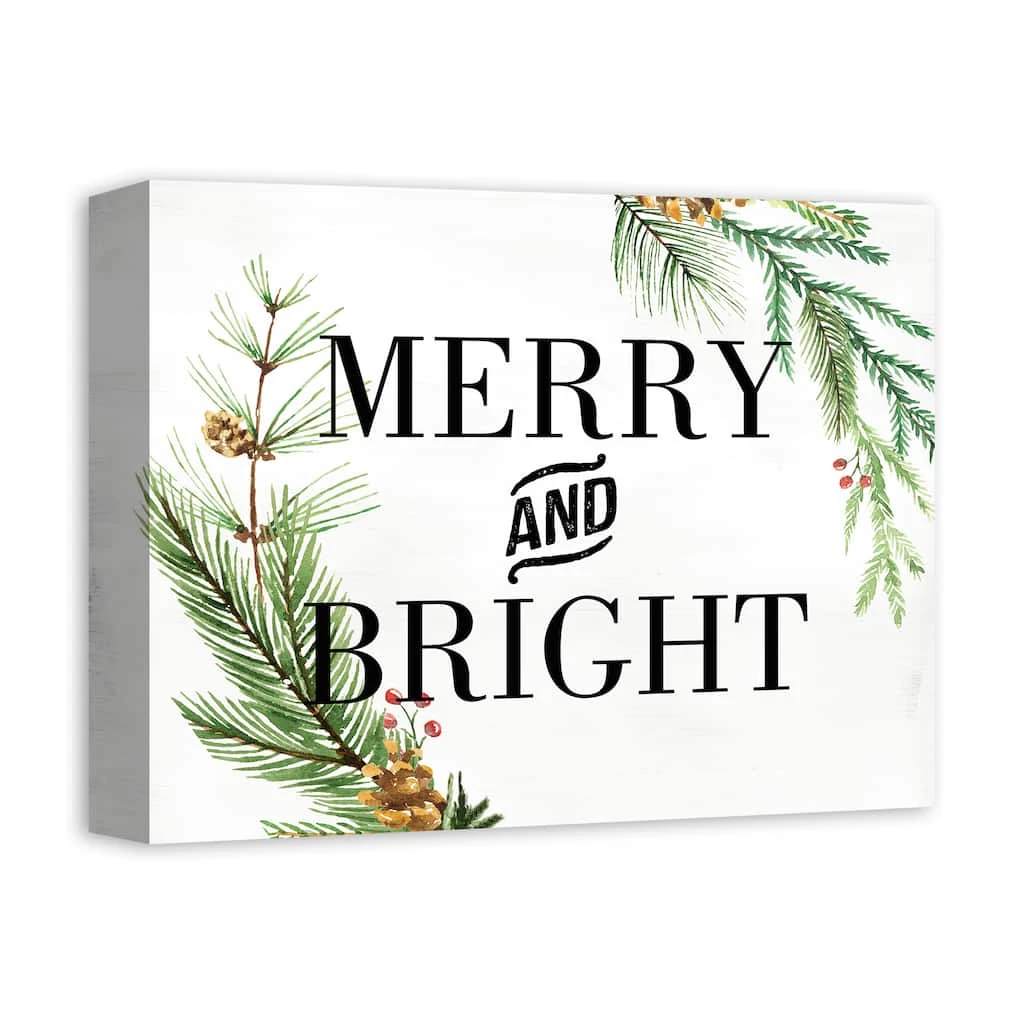 Best deal π Merry And Bright 14x11 Canvas Wall Art by Designs Direct π - Image 2