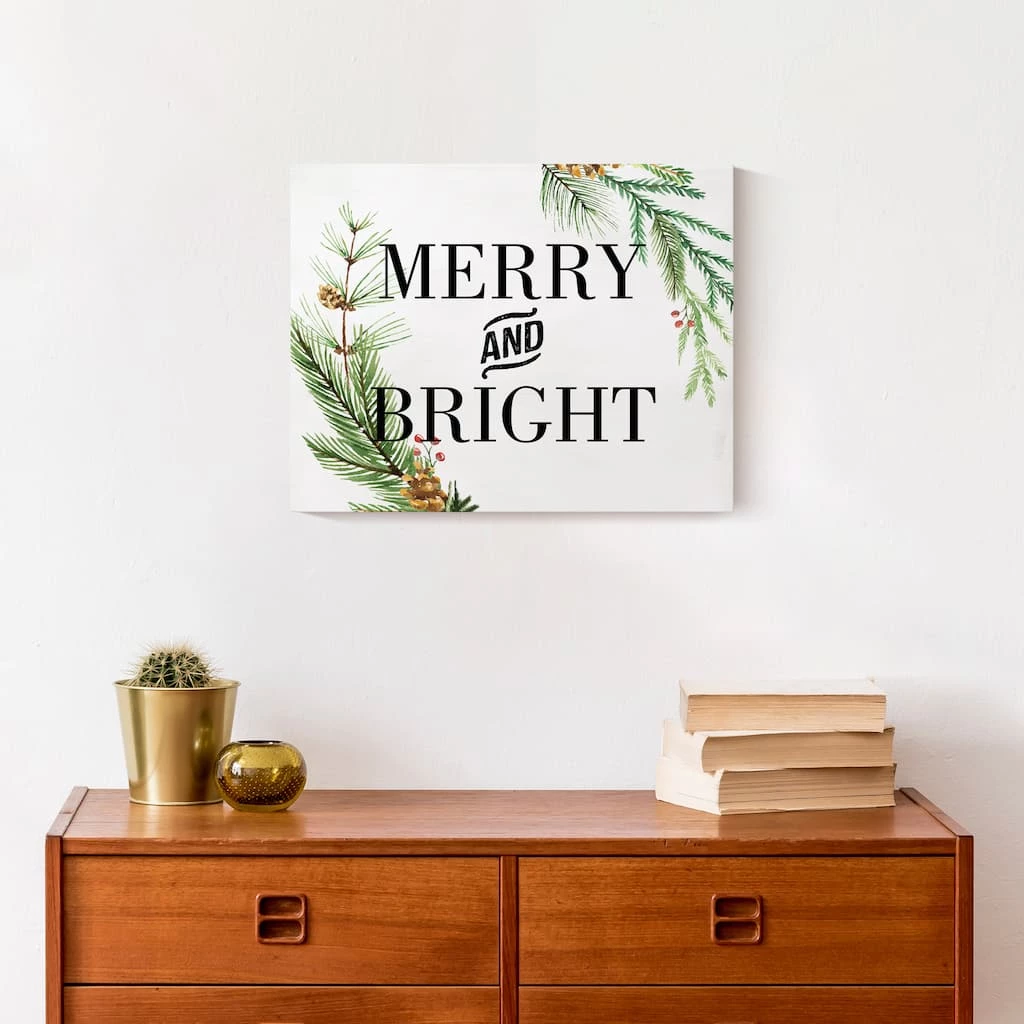 Best deal π Merry And Bright 14x11 Canvas Wall Art by Designs Direct π - Image 4