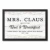 Best Pirce 👍 Mrs. Claus Bed Breakfast 18x12 Black Framed Canvas by Designs Direct 🌟