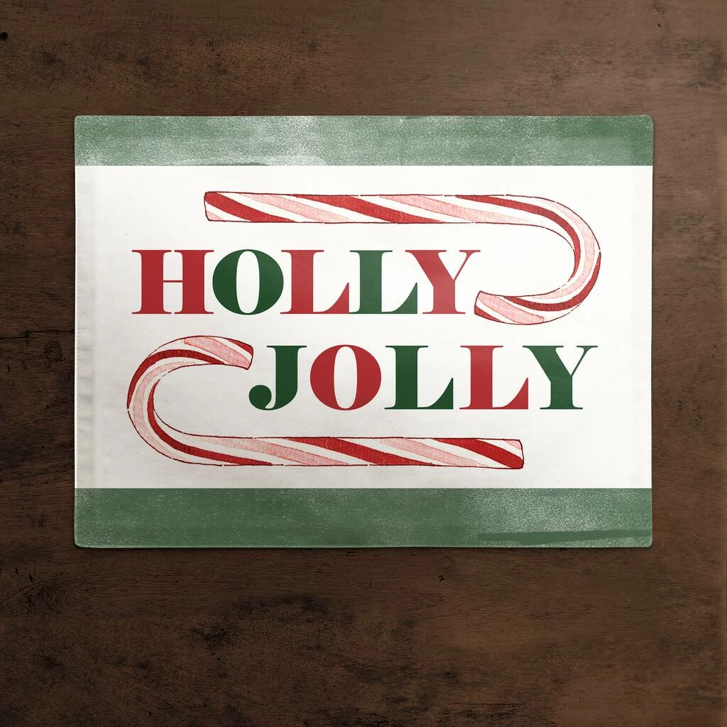 Best Sale π Holly Jolly π¬ Candy 18x14 Cotton Twill Placemat by Designs Direct π - Image 2