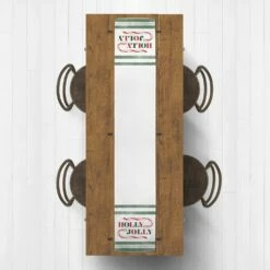 Best deal 👍 Holly Jolly 🍬 Candy 16x72 Cotton Twill Runner by Designs Direct 😍