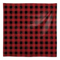 Discount ๐ Red Black Buffalo Check 58x58 Tablecloth by Designs Direct ๐