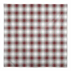 Brand new 😉 Red Gray Plaid 58x58 Tablecloth by Designs Direct 🔥