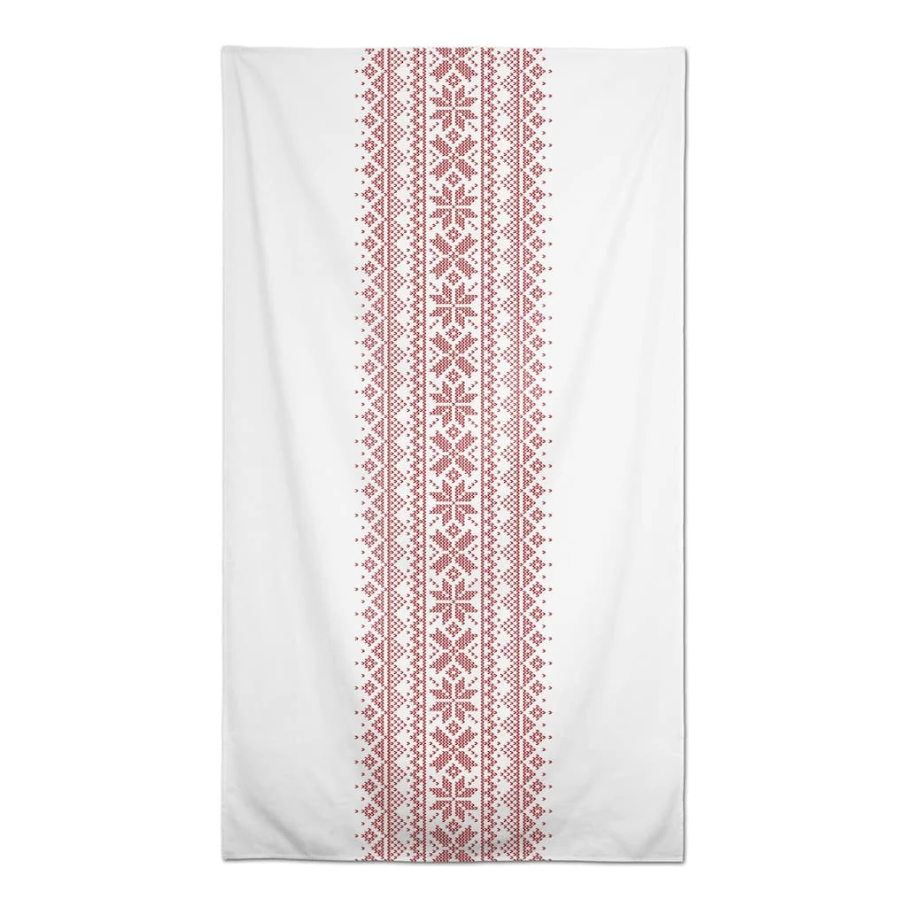 Best reviews of βοΈ Knit Snowflakes 58x102 Tablecloth by Designs Direct π