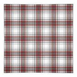 Outlet ๐ Red Gray Plaid 10x10 Cotton Twill Napkin by Designs Direct ๐