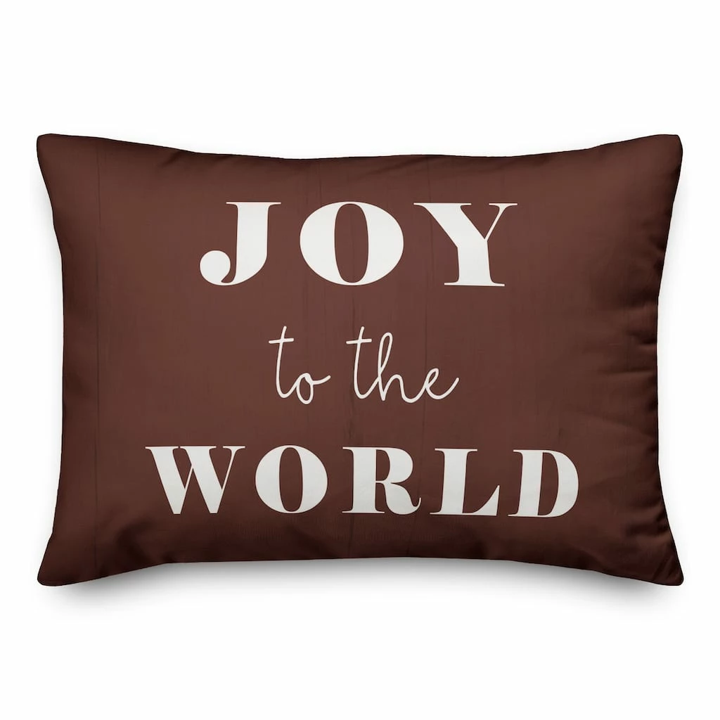 Best deal π Joy To The World 14x20 Throw Pillow by Designs Direct β