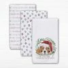 Best reviews of 😀 Santa 🐕 Dog Tea Towels - Set of 3 by Designs Direct 🧨