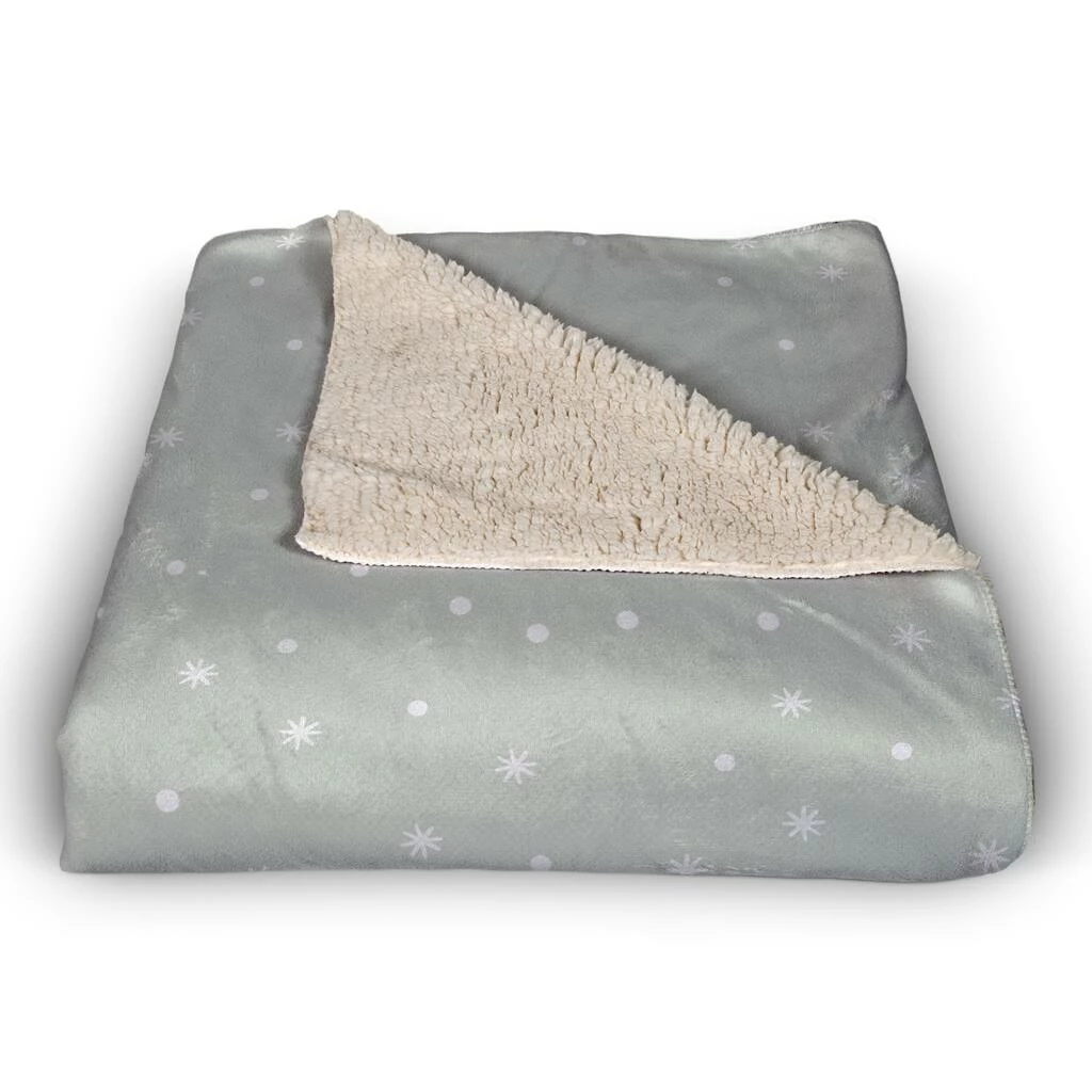 Buy ๐ Snowy Calm Bright 50x60 Sherpa Fleece Blanket by Designs Direct โ - Image 2