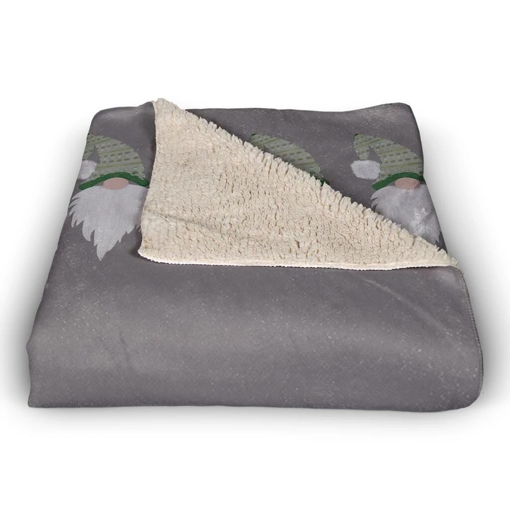 Flash Sale ⌛ Gnome For Holidays 50x60 Sherpa Fleece Blanket by Designs Direct ✔️ - Image 2