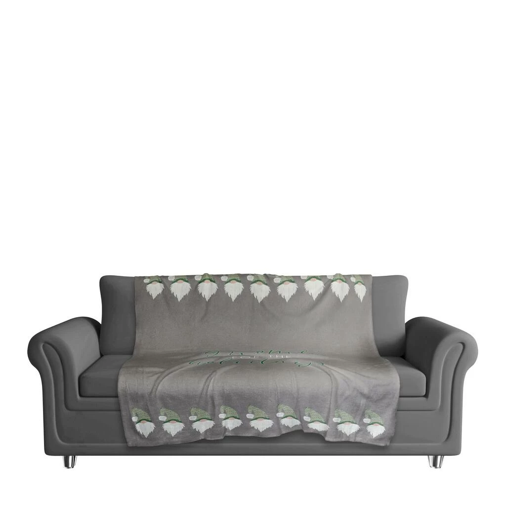 Flash Sale ⌛ Gnome For Holidays 50x60 Sherpa Fleece Blanket by Designs Direct ✔️ - Image 3