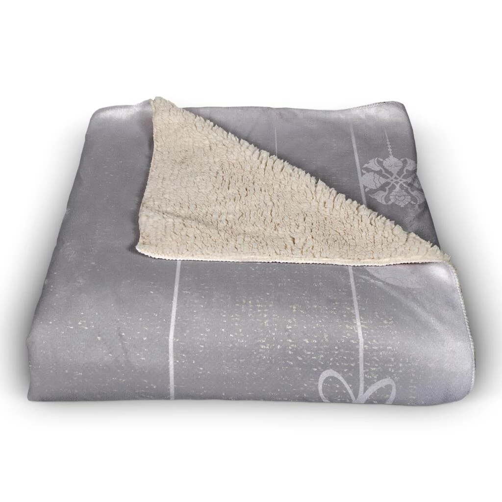 Top 10 🥰 Neutral Ornament 50x60 Sherpa Fleece Blanket by Designs Direct ⭐ - Image 2