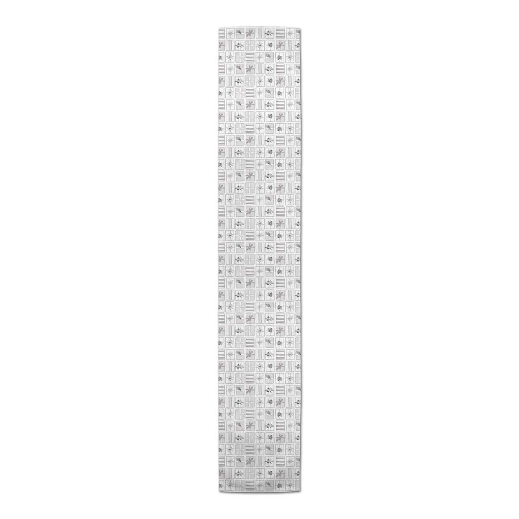 Cheap 👏 Silver Presents 16x72 Cotton Twill Runner by Designs Direct 🤩 - Image 3