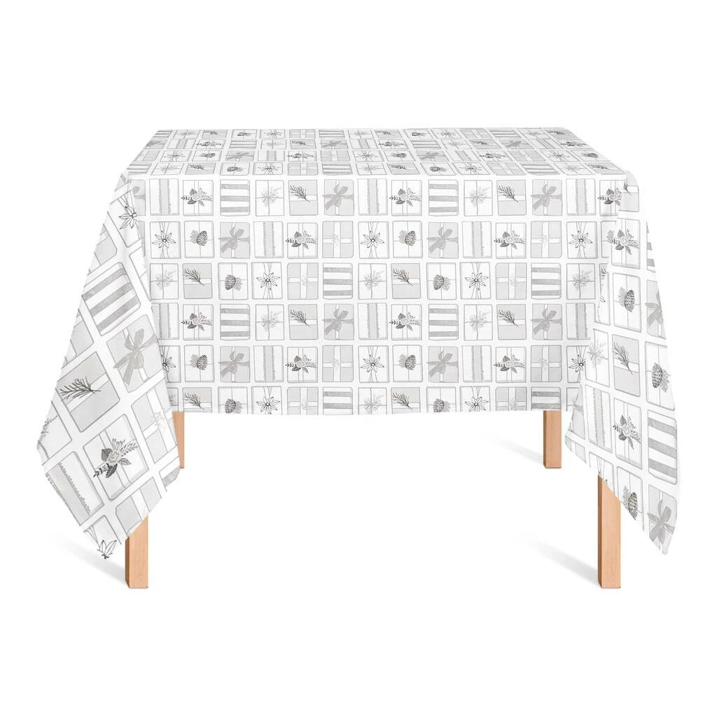 Top 10 ๐ Silver Presents 58x58 Tablecloth by Designs Direct โญ - Image 2