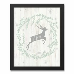 Cheapest ๐ Noel Deer 11x14 Black Framed Canvas by Designs Direct ๐ฅ