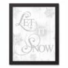 Wholesale ❤️ Let It Snowflakes 11x14 Black Framed Canvas by Designs Direct 😀