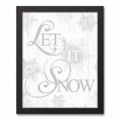 Wholesale ❤️ Let It Snowflakes 11x14 Black Framed Canvas by Designs Direct 😀