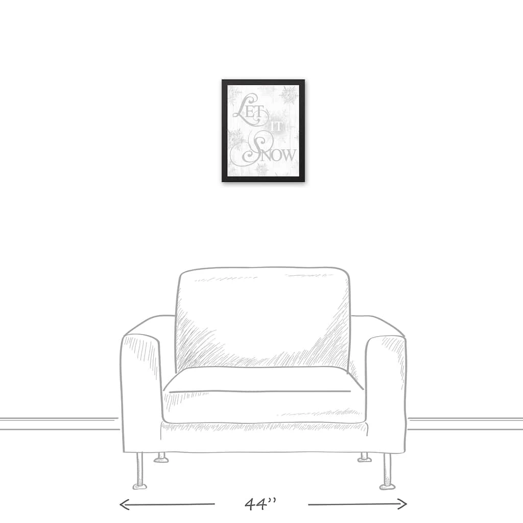 Wholesale ❤️ Let It Snowflakes 11x14 Black Framed Canvas by Designs Direct 😀 - Image 4