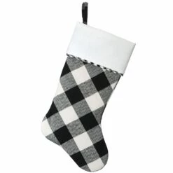 Deals ๐ 19" General Store Collection Plaid Stocking by National Tree Company ๐