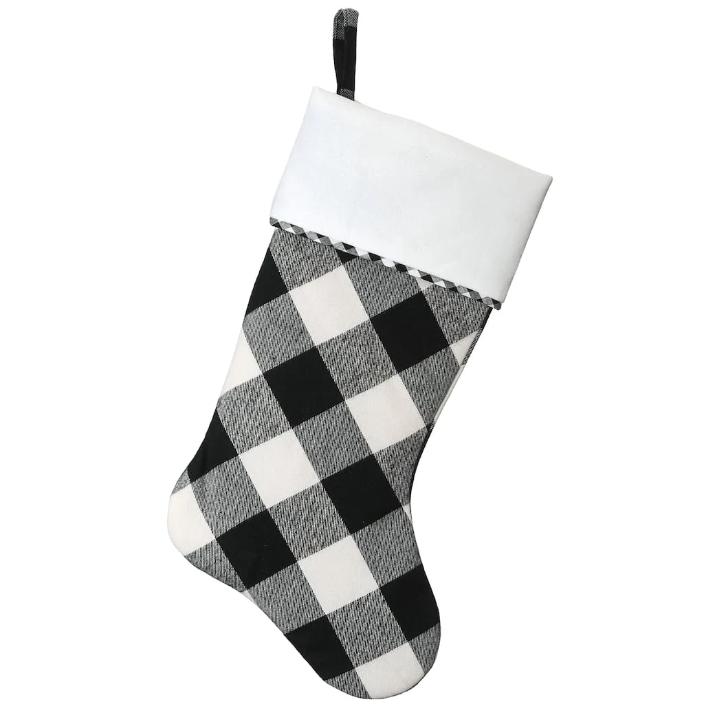 Deals ๐ 19" General Store Collection Plaid Stocking by National Tree Company ๐