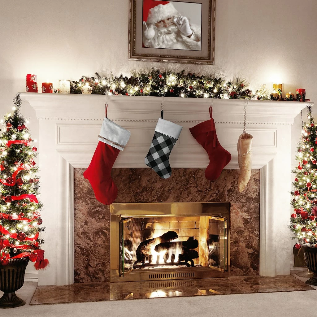 Deals ๐ 19" General Store Collection Plaid Stocking by National Tree Company ๐ - Image 2